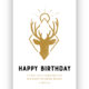 »HAPPY BIRTHDAY« Hirsch + Bibelvers